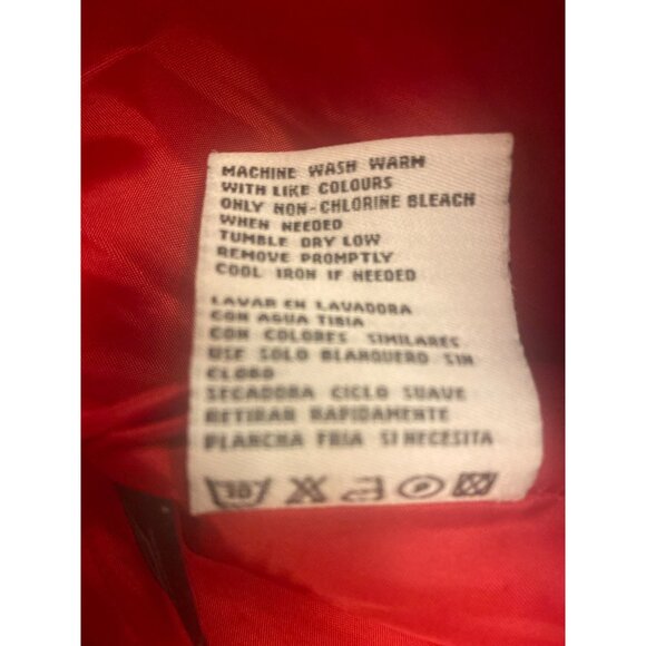 Nine West Separates Quilted GIII Red Womens Full Zip Puffer Coat Jacket Medium - Picture 6 of 7